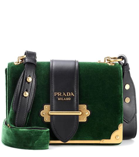 prada green cahier bag|prada cahier bag embroidered.